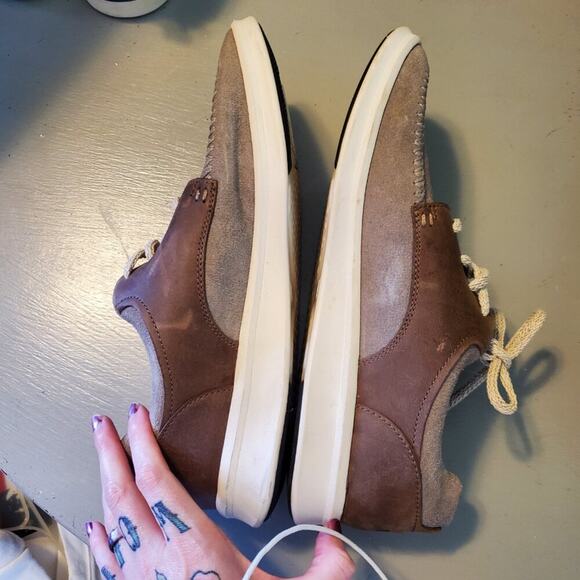 UGG Australia Treadlite Mens Lace Up Boat Shoes Tan Brown Leather Men's Size 9 - Picture 3 of 10